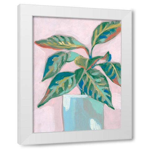 Quirky Plant II White Modern Wood Framed Art Print by Goldberger, Jennifer