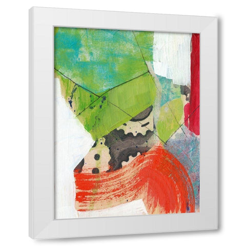 Gear Head I White Modern Wood Framed Art Print by Goldberger, Jennifer