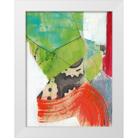 Gear Head I White Modern Wood Framed Art Print by Goldberger, Jennifer