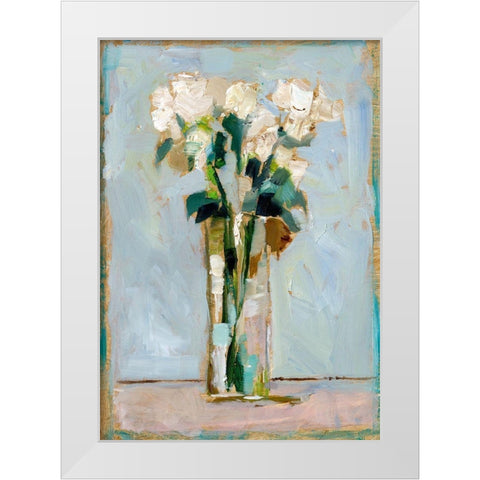 White Floral Arrangement II White Modern Wood Framed Art Print by Harper, Ethan