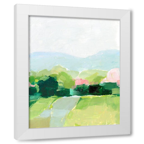 Spring Walk I White Modern Wood Framed Art Print by Harper, Ethan