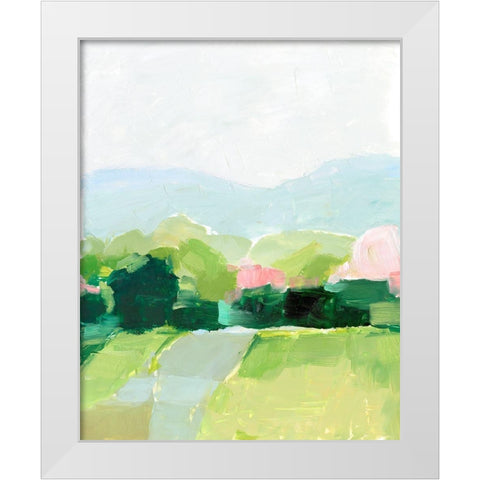 Spring Walk I White Modern Wood Framed Art Print by Harper, Ethan