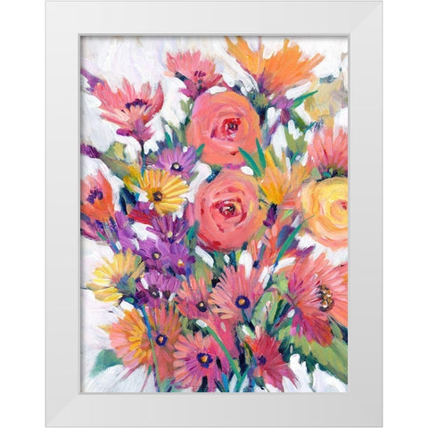 Spring in Bloom I White Modern Wood Framed Art Print by OToole, Tim