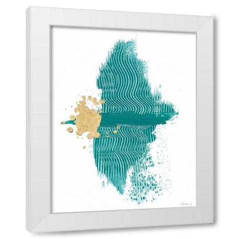 Concurrence I White Modern Wood Framed Art Print by Stramel, Renee W.