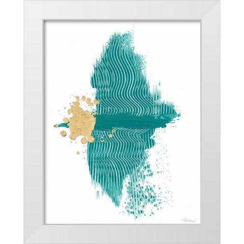 Concurrence I White Modern Wood Framed Art Print by Stramel, Renee W.