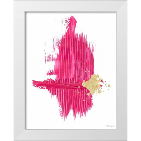 Concurrence III White Modern Wood Framed Art Print by Stramel, Renee W.