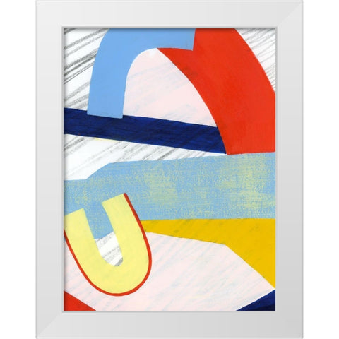 Simple Scribbles III White Modern Wood Framed Art Print by Popp, Grace