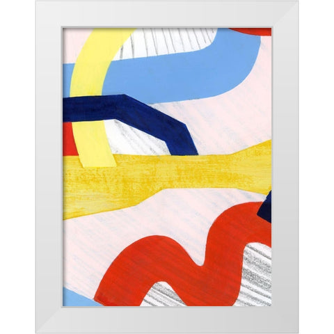 Simple Scribbles IV White Modern Wood Framed Art Print by Popp, Grace