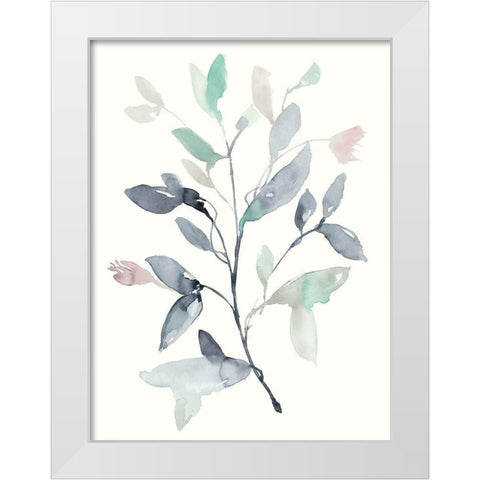 Water Branches I White Modern Wood Framed Art Print by Goldberger, Jennifer
