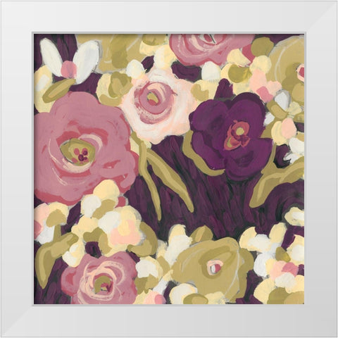 Heliotrope I White Modern Wood Framed Art Print by Vess, June Erica