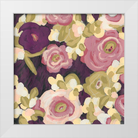 Heliotrope II White Modern Wood Framed Art Print by Vess, June Erica