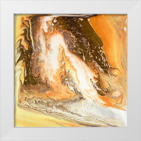 Liquid Earth II White Modern Wood Framed Art Print by Studio W