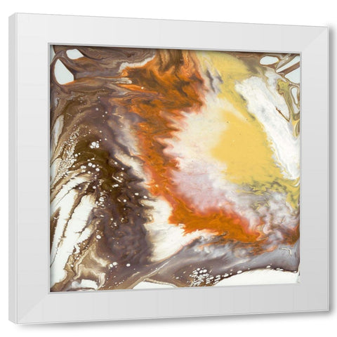 Liquid Earth III White Modern Wood Framed Art Print by Studio W
