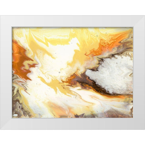 Liquid Earth VI White Modern Wood Framed Art Print by Studio W