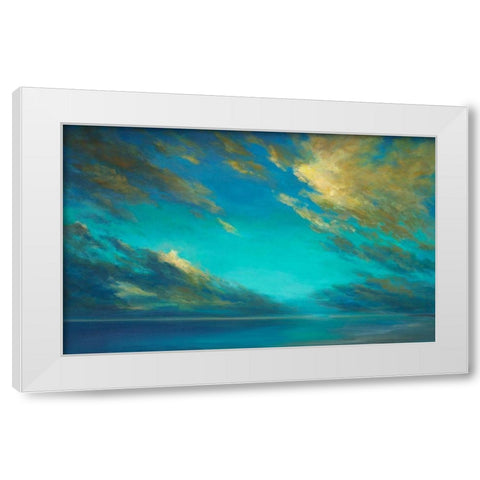 Coastal Cloudscape White Modern Wood Framed Art Print by Finch, Sheila