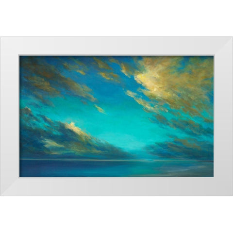 Coastal Cloudscape White Modern Wood Framed Art Print by Finch, Sheila