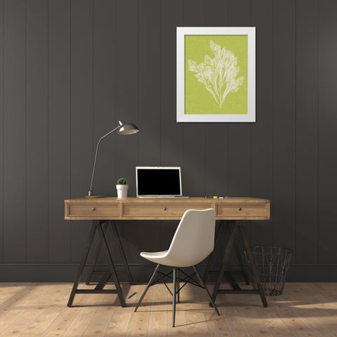 Seaweed Pop V White Modern Wood Framed Art Print by Vision Studio