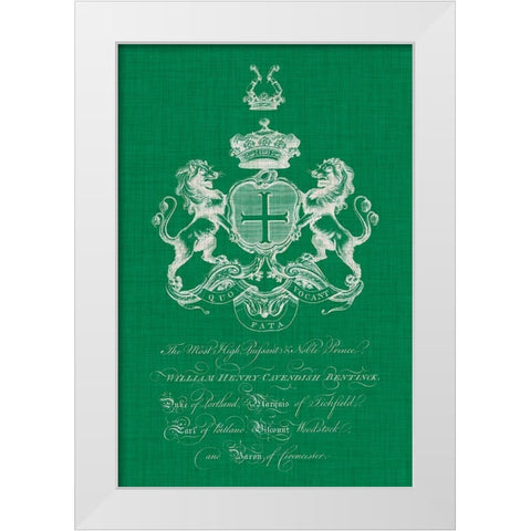 Heraldry Pop III White Modern Wood Framed Art Print by Vision Studio