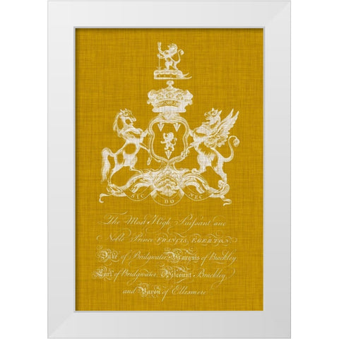 Heraldry Pop IV White Modern Wood Framed Art Print by Vision Studio