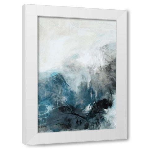 Fingerprint I White Modern Wood Framed Art Print by Jasper, Sisa
