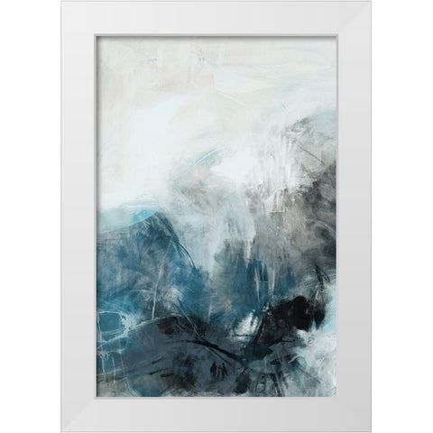Fingerprint I White Modern Wood Framed Art Print by Jasper, Sisa