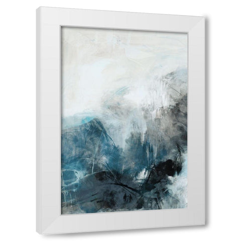 Fingerprint I White Modern Wood Framed Art Print by Jasper, Sisa