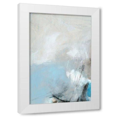 Fingerprint II White Modern Wood Framed Art Print by Jasper, Sisa