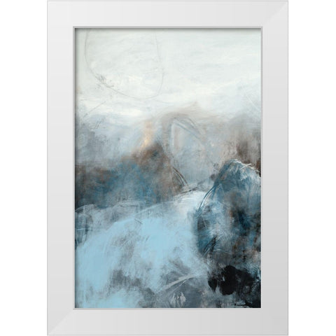 Fingerprint III White Modern Wood Framed Art Print by Jasper, Sisa