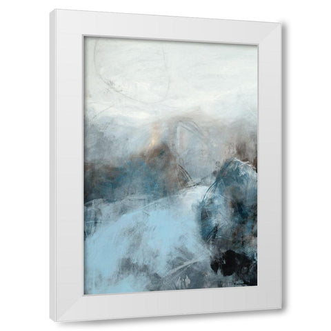 Fingerprint III White Modern Wood Framed Art Print by Jasper, Sisa