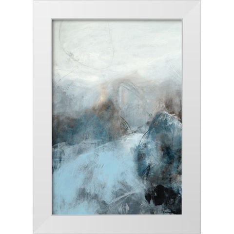 Fingerprint III White Modern Wood Framed Art Print by Jasper, Sisa