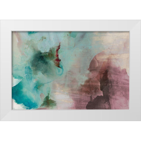 Aversion 7 White Modern Wood Framed Art Print by Jasper, Sisa