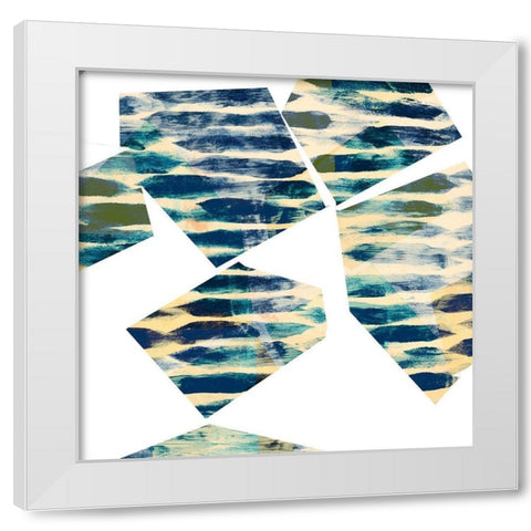 Banding Shapes III White Modern Wood Framed Art Print by Jasper, Sisa