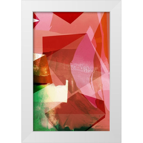 Coral Shapes II White Modern Wood Framed Art Print by Jasper, Sisa
