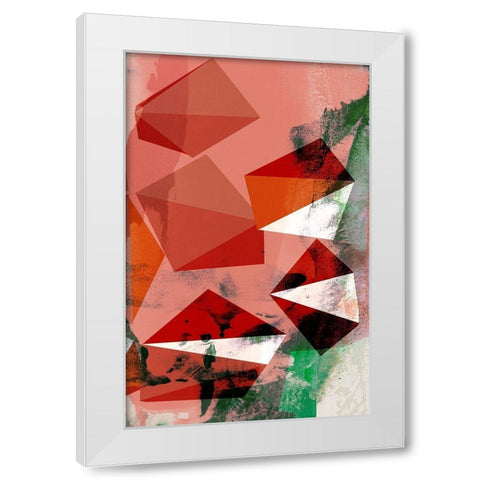 Coral Shapes III White Modern Wood Framed Art Print by Jasper, Sisa