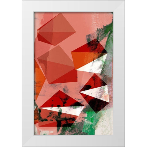 Coral Shapes III White Modern Wood Framed Art Print by Jasper, Sisa