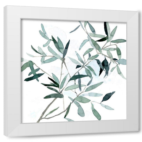 Serene Eucalyptus II White Modern Wood Framed Art Print by Scarvey, Emma