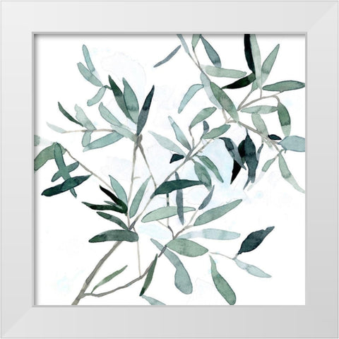 Serene Eucalyptus II White Modern Wood Framed Art Print by Scarvey, Emma