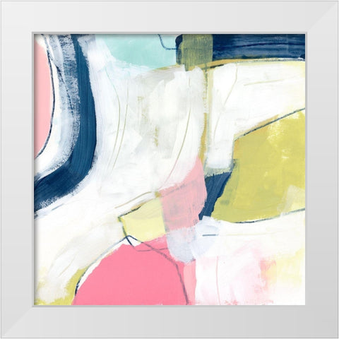 Automaton III White Modern Wood Framed Art Print by Vess, June Erica