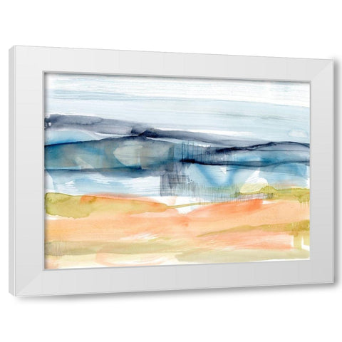 Mandarin Fields II White Modern Wood Framed Art Print by Goldberger, Jennifer