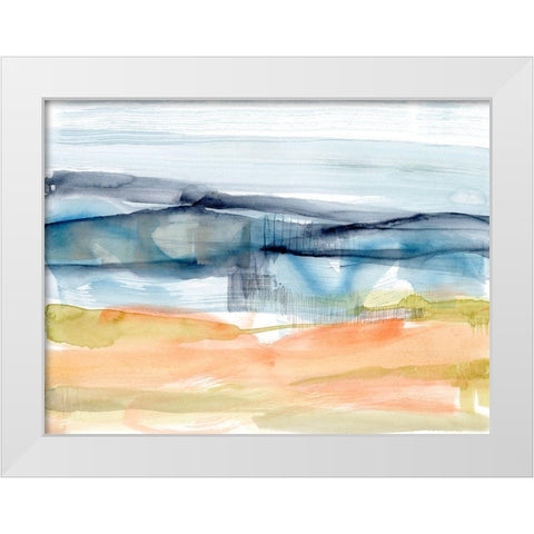 Mandarin Fields II White Modern Wood Framed Art Print by Goldberger, Jennifer