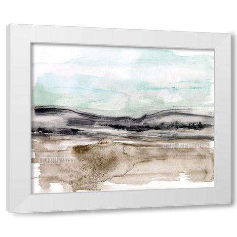 Lines in the Range II White Modern Wood Framed Art Print by Goldberger, Jennifer