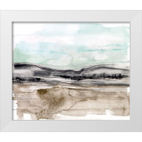Lines in the Range II White Modern Wood Framed Art Print by Goldberger, Jennifer
