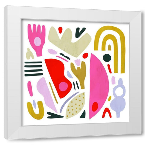 A la Carte I White Modern Wood Framed Art Print by Borges, Victoria