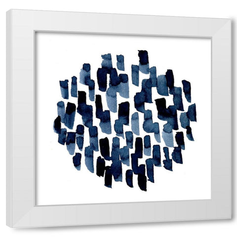 Hatch Marks II White Modern Wood Framed Art Print by Scarvey, Emma