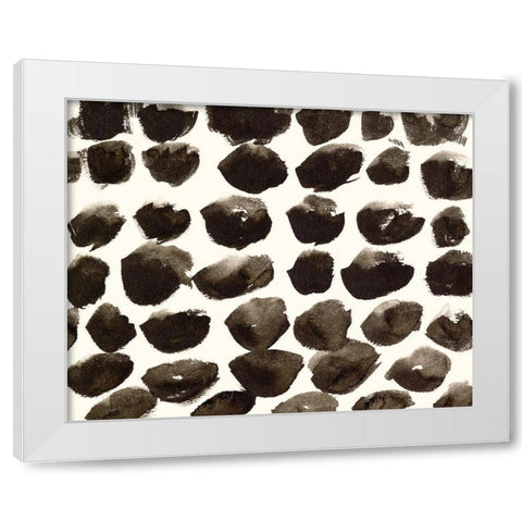 Dots Imperfection I White Modern Wood Framed Art Print by Wang, Melissa