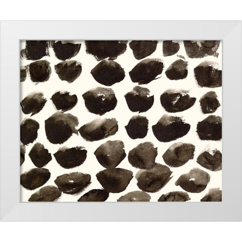 Dots Imperfection I White Modern Wood Framed Art Print by Wang, Melissa