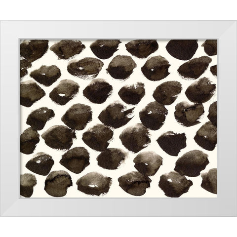 Dots Imperfection II White Modern Wood Framed Art Print by Wang, Melissa