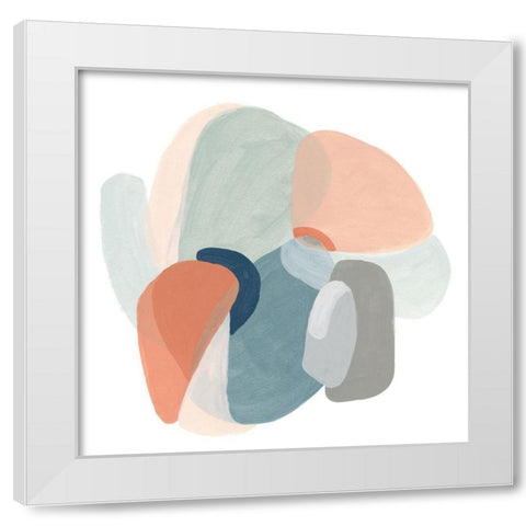 Modular Motion IV White Modern Wood Framed Art Print by Vess, June Erica