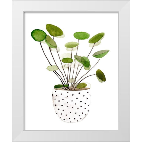 Plant in a Pot II White Modern Wood Framed Art Print by Wang, Melissa