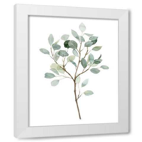 Seaglass Eucalyptus II White Modern Wood Framed Art Print by Popp, Grace